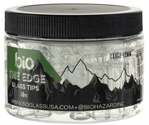BIO Glass The Edge 2 Pokes King Size Glass Tips 12mm - 50 Count Image