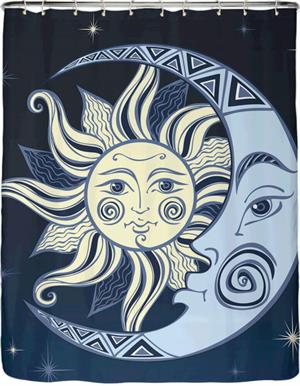 Shower Swag Celestial Shower Curtain Image