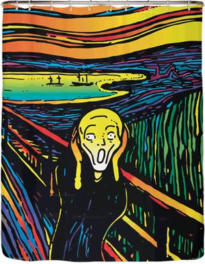 Shower Swag The Scream Shower Curtain Image