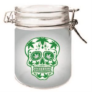 Frosted Sugar Skull Storage Jar - 3 pack