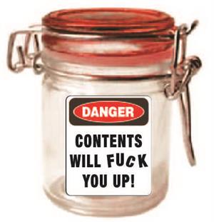 Contents will F You Up Storage Jar - 3 pack