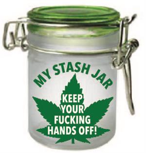 My Stash Jar - Keep Your Fu*%ing Hands Off! Storage Jar - 3 pack