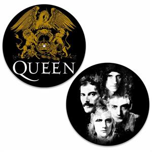 Queen - Crest & Faces Slipmat (2pc set) Queen - Crest & Faces Slipmat (2pc set) Image