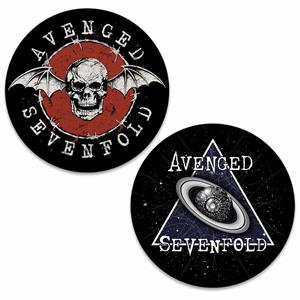 Avenged Sevenfold - Skull / Space Slipmat (2pc set) - 12” Image