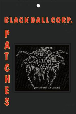Darkthrone - Lurex Logo 4" x 3.25" Printed Woven Patch Carded Image