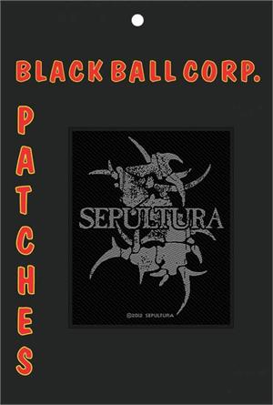 Sepultura Logo 3" x 4" Printed Woven Patch Carded Image