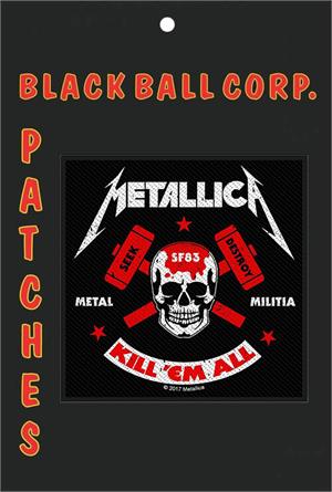 Metallica - Metal Militia Printed Woven Patch Image