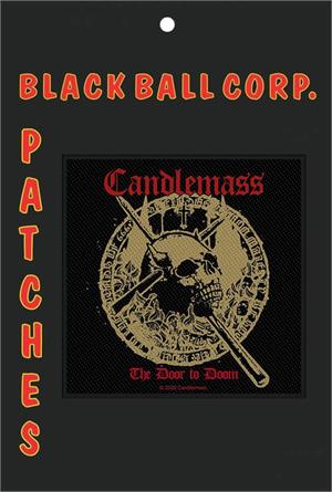 Candlemass - The Door to Doom 4" x 4" Printed Woven Patch Carded Image