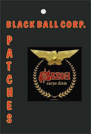 Saxon - Carpe Diem 4" x 4" Printed Woven Patch Image