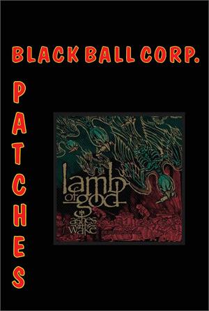  Lamb of God - Ashes of the Wake 4" x 4" Printed Woven Patch Image