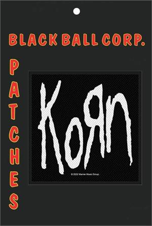 Korn Logo 4" x 4" Printed Woven Patch Image