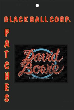 David Bowie Logo 4" x 2.75" Printed Woven Patch Image