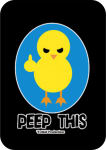 PEEP THIS - LARGE STICKER - 2 1/2" X 3 3/4"