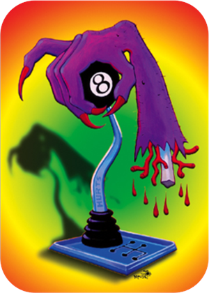 Claw - 8 Ball - Large Sticker Image