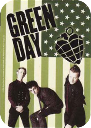Green Day Flag Large Sticker Image