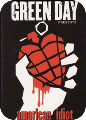 Green Day American Idiot Large Sticker Image