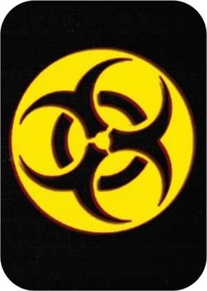 Biohazard Symbol - Large Sticker Image