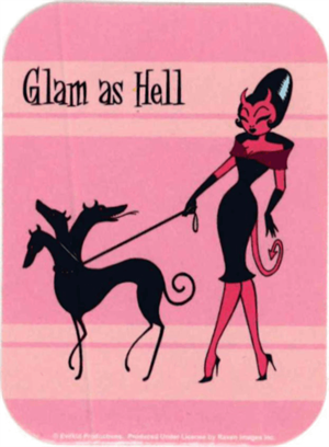 Glam as Hell - Mini Sticker Image