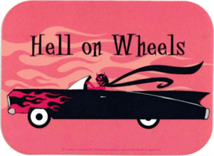 Hell On Wheels - Mini Sticker Image