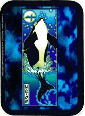 Whale - Mikio Kennedy - Mini Sticker Image