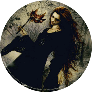 Victoria Frances - Diabulus Round Sticker Image