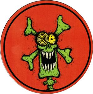 MOODSKULL  - ROUND STICKER - 2 1/2" ROUND