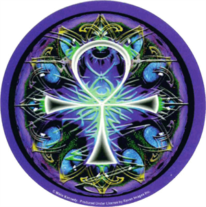 Mikio Kennedy - Ankh Round Sticker Image