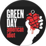 GREEN DAY GRENADE ROUND STICKER - 2 1/2" ROUND