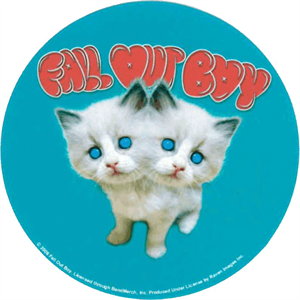Fall Out Boy Kittens Round Sticker Image