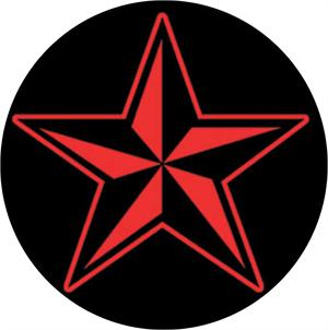 TRADITIONAL STAR  - ROUND STICKER - 2 1/2" ROUND