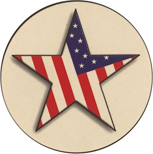 Star Flag - Round Sticker Image