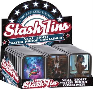 Daveed Benito Pinups Themed (Set 2) Rectangular Stash Tin Display Image