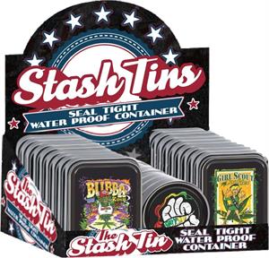 TDog Set 3 - Weed Strain Themed - Mixed Size Stash Tin Display Image