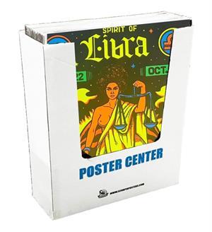 36 Piece Zodiac Signs Shrink Wrap Blacklight Poster Bin Image