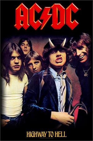 AC/DC - Highway to Hell Textile/Fabric Poster Image
