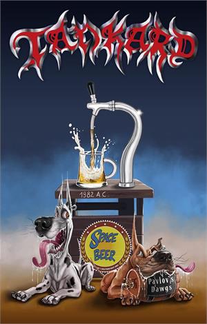Tankard - Pavlov's Dawgs Textile/Fabric Poster Image