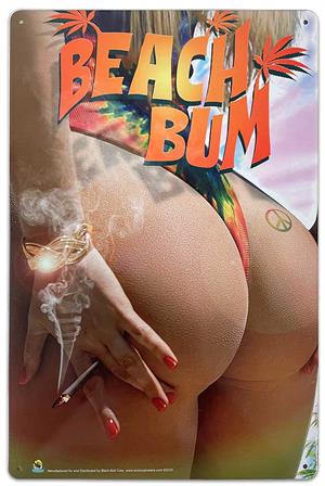 Beach Bum Tin Sign - 20x30cm - 7.87" x 11.81" image