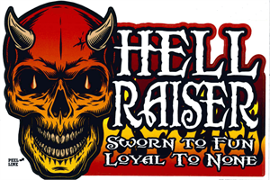 Hell Raiser - Large - 4.5" x 6" - Sticker Image
