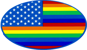 Rainbow Flag - Large - 4.5" x 6" - Sticker Image
