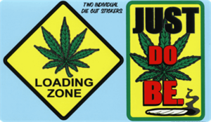 Loading Zone/Just Do Be - Large - 4.5" x 6" - Sticker Image