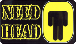 Need Head - Large - 4.5" x 6" - Sticker Image