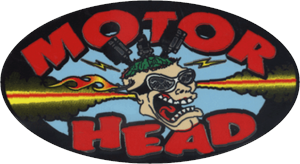 Motor Head Small Sticker - 3 1/2" X 2 1/2" - Sticker Image