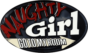 Naughty Girl - Go To My Room - Large - 4.5" x 6" - Sticker Image