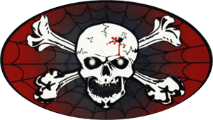 Skull & Crossbones - Large - 4.5" x 6" - Sticker Image