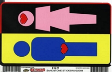 MALE/FEMALE - Large - 4.5" x 6" - STICKER