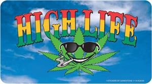 High Life - Large - 6" x 4.5" - Rectangle Sticker Image