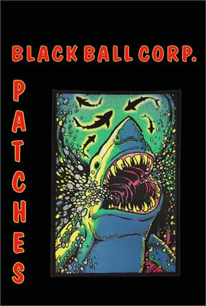 Shark Attack Woven Patch - 4"x6"-image