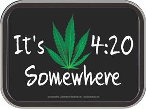 IT'S 420 SOMEWHERE LARGE STASH TIN