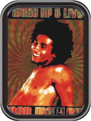 Bob Marley - Wake Up & Live Tin Large Stash Tin Image