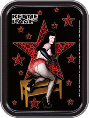 Bettie Page Star Large Stash Tin Image
